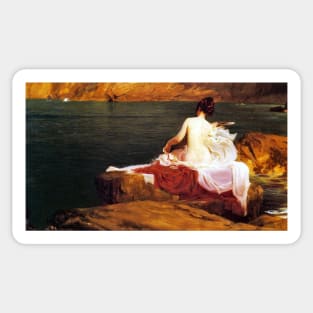 Calypso's Isle - Herbert James Draper Sticker